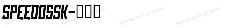 SpeedoSSK字体转换