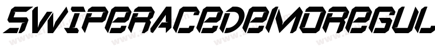 SwipeRaceDemoRegular字体转换