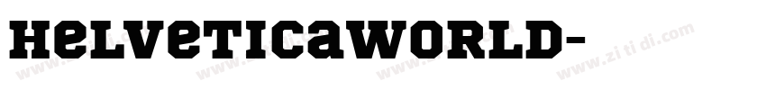 HelveticaWorld字体转换