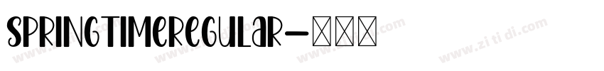SpringTimeRegular字体转换
