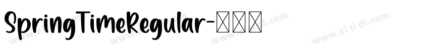 SpringTimeRegular字体转换