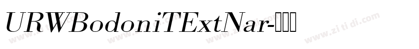 URWBodoniTExtNar字体转换