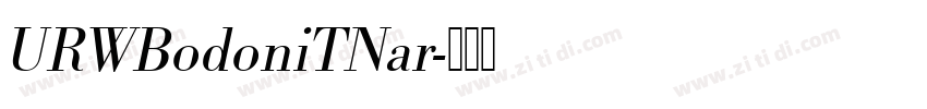 URWBodoniTNar字体转换