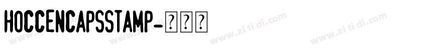 HOCCENCAPSSTAMP字体转换