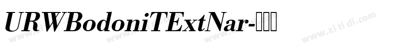 URWBodoniTExtNar字体转换