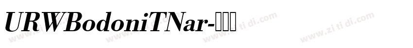 URWBodoniTNar字体转换