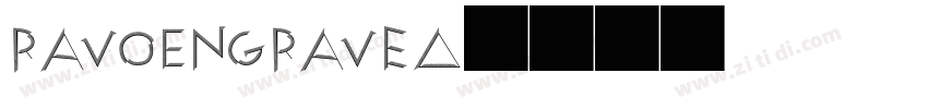ravoEngraved字体转换