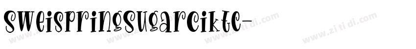 SweispringSugarCiktc字体转换