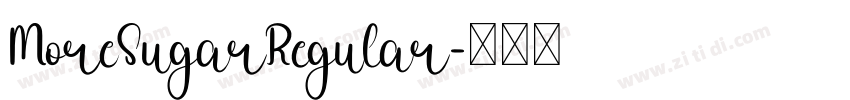 MoreSugarRegular字体转换