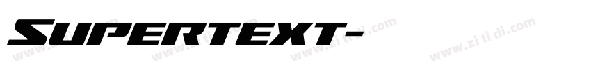 Supertext字体转换