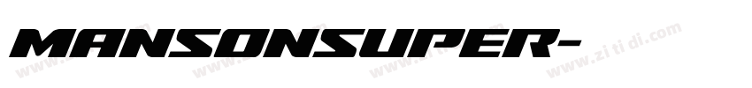mansonsuper字体转换