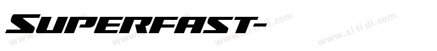 Superfast字体转换