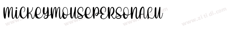 MickeyMousePERSONALU字体转换
