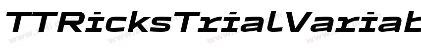 TTRicksTrialVariable字体转换