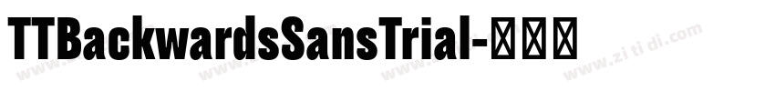 TTBackwardsSansTrial字体转换