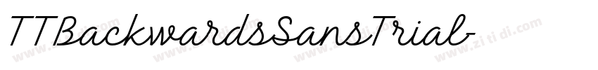 TTBackwardsSansTrial字体转换