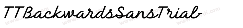 TTBackwardsSansTrial字体转换