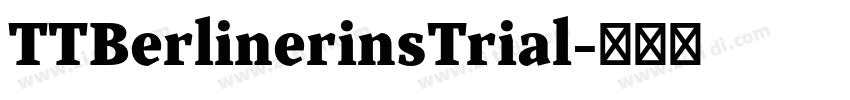 TTBerlinerinsTrial字体转换