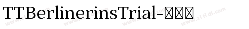 TTBerlinerinsTrial字体转换
