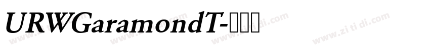 URWGaramondT字体转换