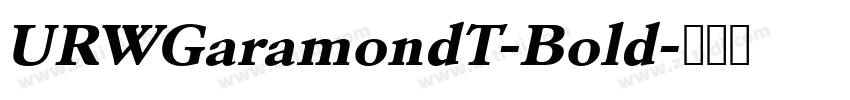 URWGaramondT-Bold字体转换