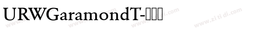 URWGaramondT字体转换