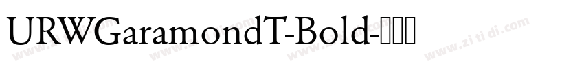 URWGaramondT-Bold字体转换