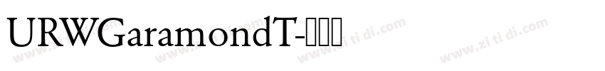 URWGaramondT字体转换