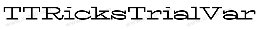 TTRicksTrialVariable字体转换