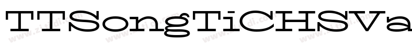 TTSongTiCHSVariable字体转换