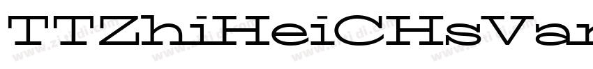 TTZhiHeiCHsVariable字体转换