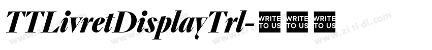 TTLivretDisplayTrl字体转换