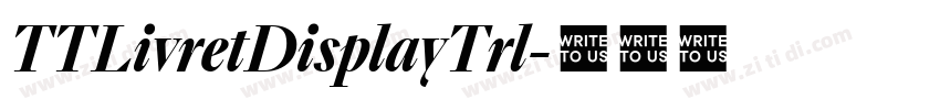 TTLivretDisplayTrl字体转换
