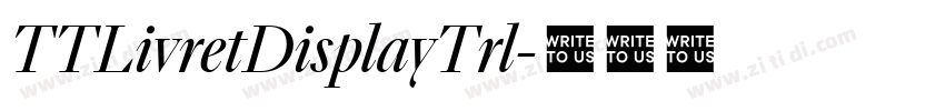 TTLivretDisplayTrl字体转换