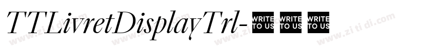 TTLivretDisplayTrl字体转换