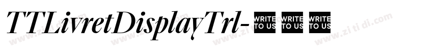 TTLivretDisplayTrl字体转换