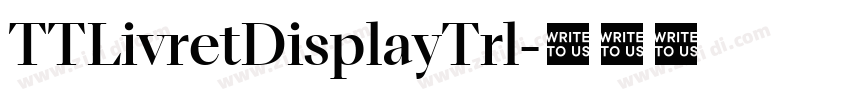 TTLivretDisplayTrl字体转换