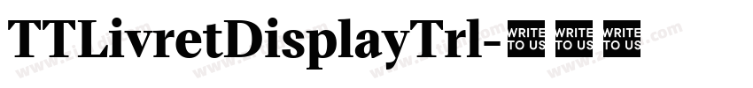 TTLivretDisplayTrl字体转换