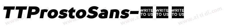 TTProstoSans字体转换