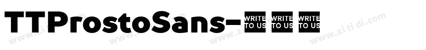 TTProstoSans字体转换