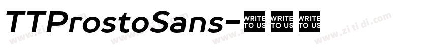 TTProstoSans字体转换