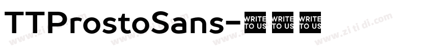 TTProstoSans字体转换