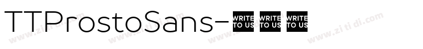 TTProstoSans字体转换