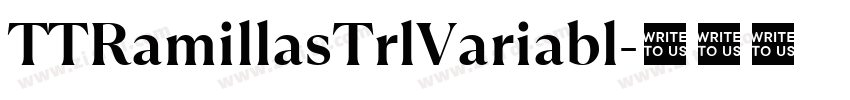 TTRamillasTrlVariabl字体转换