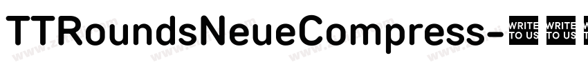 TTRoundsNeueCompress字体转换