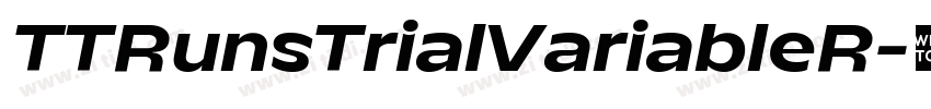 TTRunsTrialVariableR字体转换