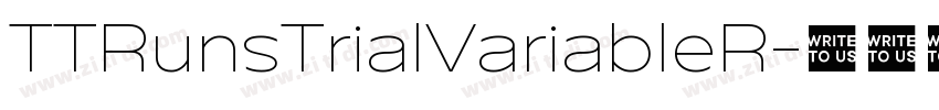 TTRunsTrialVariableR字体转换