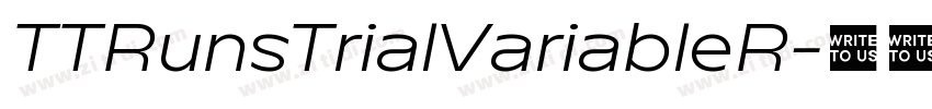 TTRunsTrialVariableR字体转换