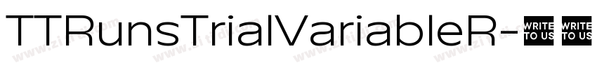 TTRunsTrialVariableR字体转换