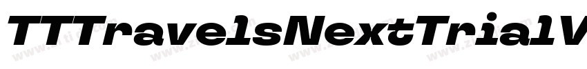 TTTravelsNextTrialVa字体转换